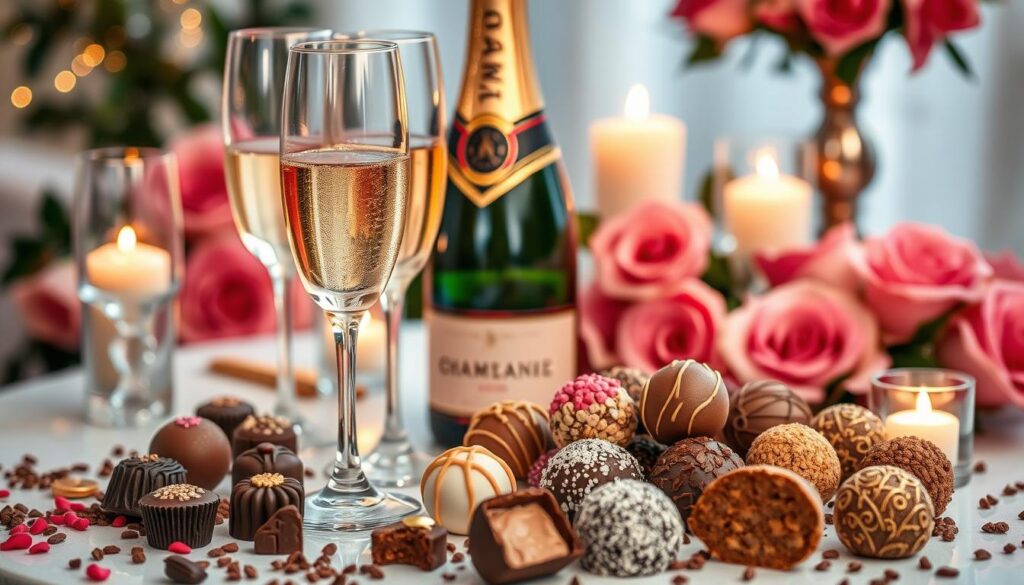 champagne and truffle pairing