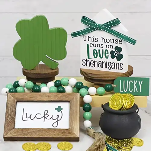 St. Patrick's Day Decorations, St. Patrick's Day Tiered Tray Decor Bundle