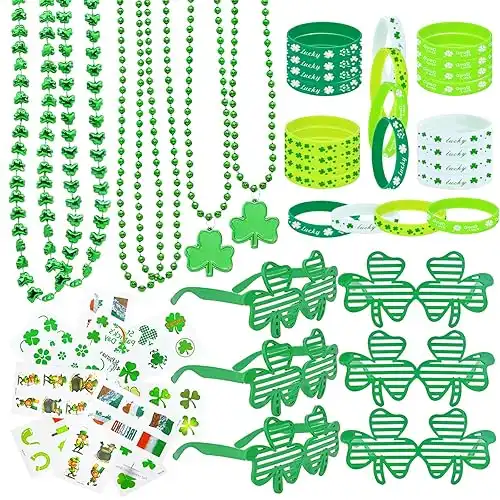 96Pcs St. Patricks Day Party Favors Set