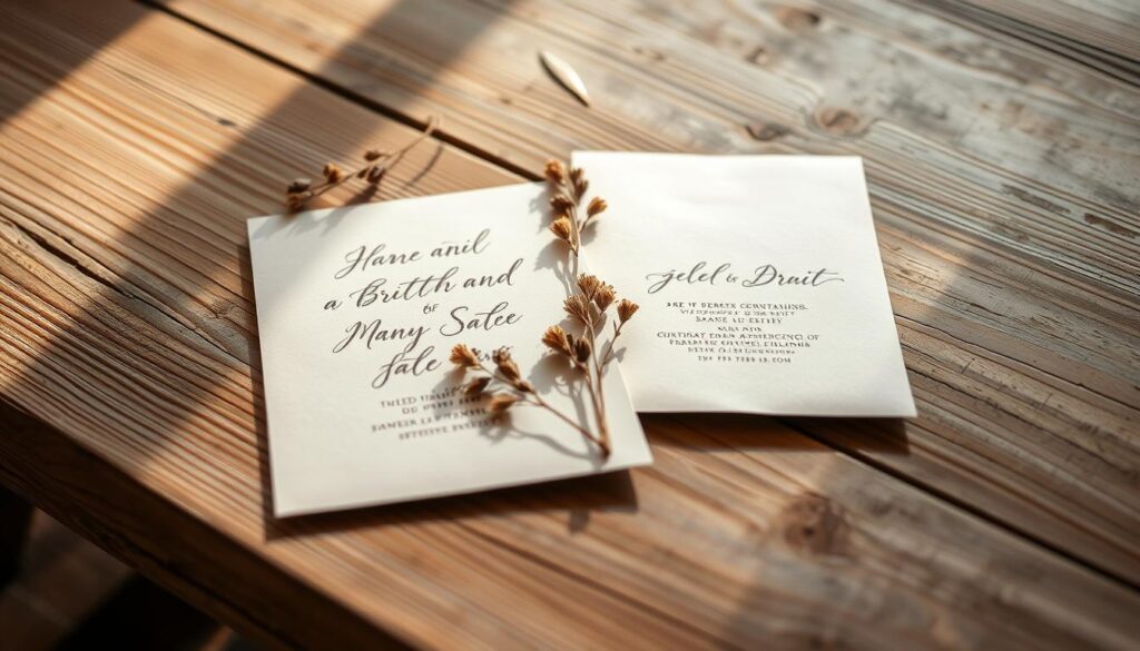 rustic wedding invitations