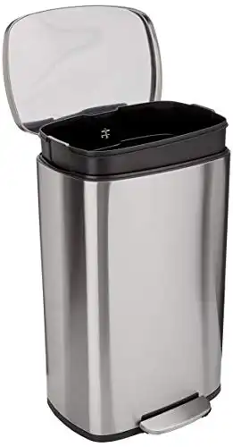 Amazon Basics Smudge Resistant, 50 liter/13.2 gallon, 16.7"L x 14.7"W x 25.9"H