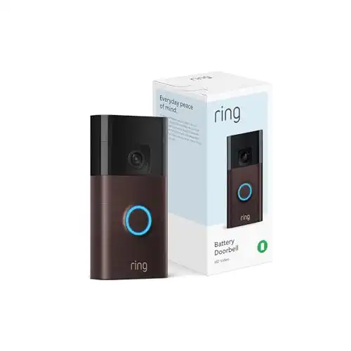 Ring Battery Doorbell, Live View, Two-Way Talk, Motion Detection & Alerts
