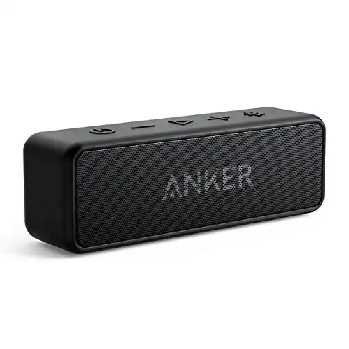 Anker Soundcore 2 Portable Bluetooth Speaker with IPX7 Waterproof, 24-Hour Playtime, 12W Stereo Sound