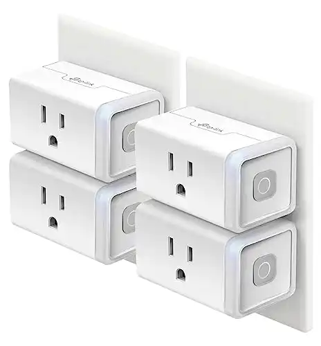 Smart Home Wi-Fi Outlet Works with Alexa, Echo, Google Home & IFTTT, Remote Control, 4-Pack
