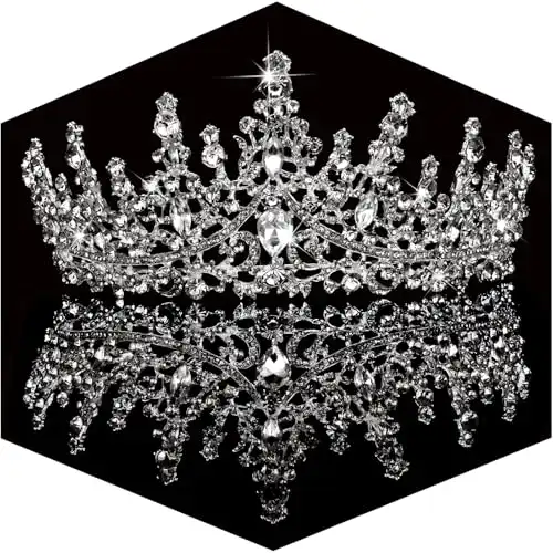 Silver Wedding Crystal Tiara