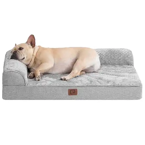 Memory Foam Dog Bed, Waterproof Orthopedic with Washable Removable Cover