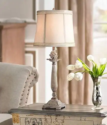 Shabby Chic French Country Cottage Table Lamp 28"