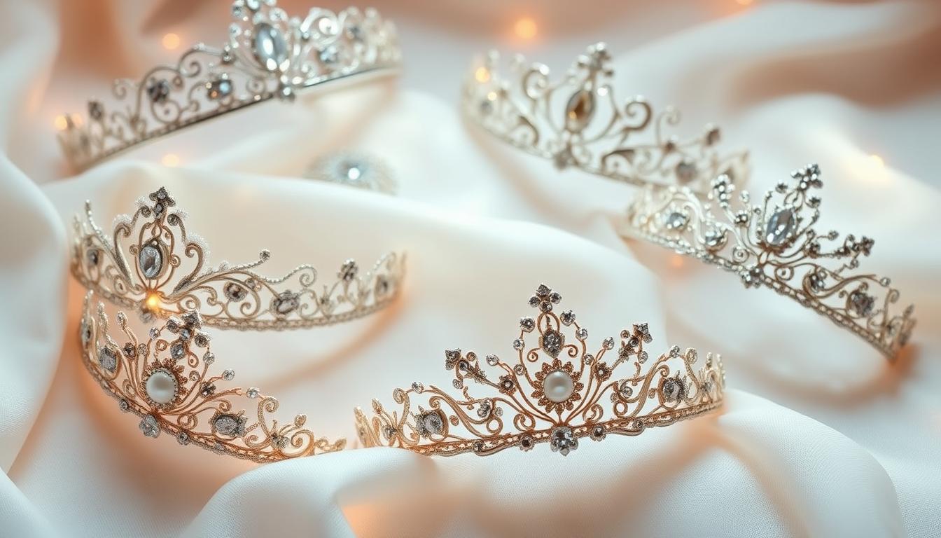 Bridal tiaras and hairpieces