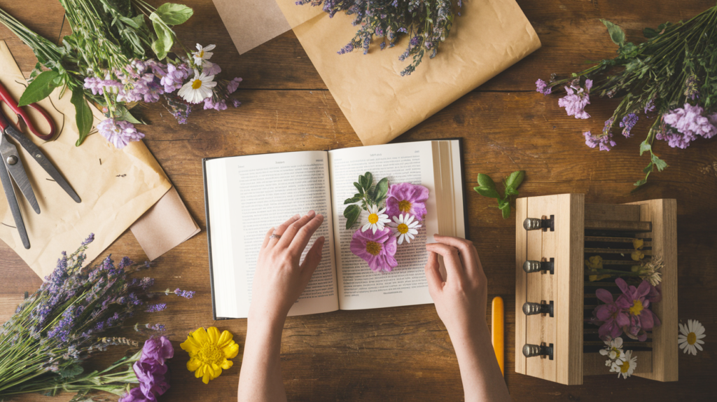 pressed flowers