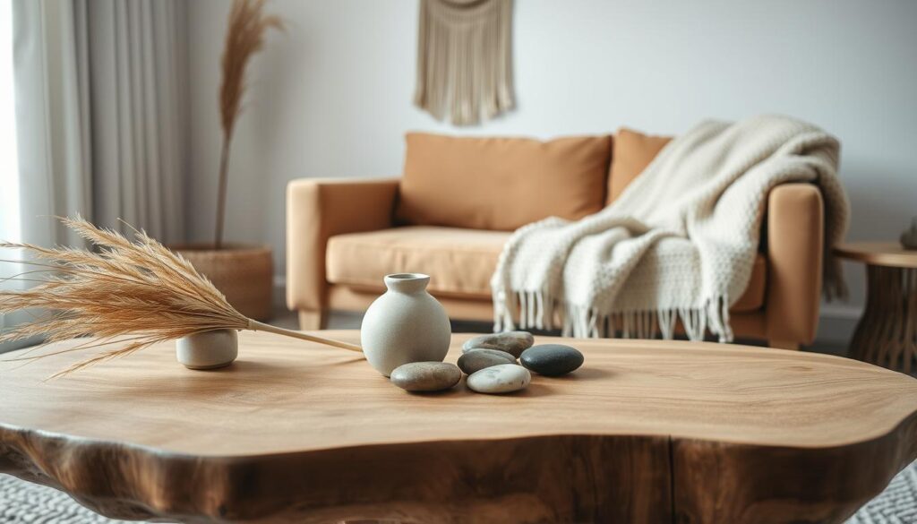 natural materials in japandi design