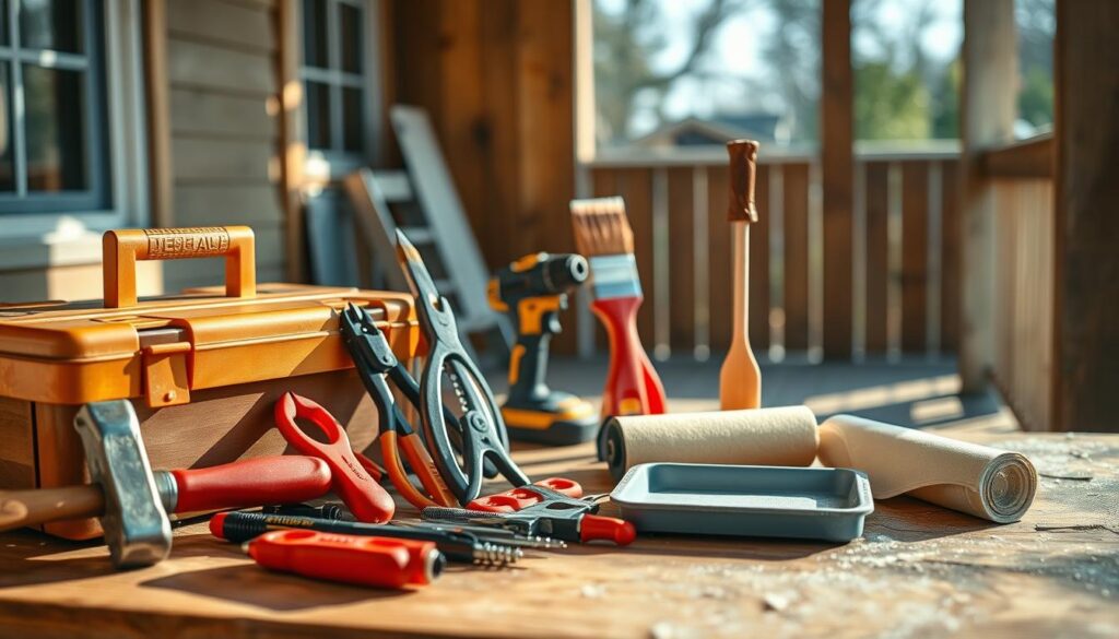 porch remodeling tools