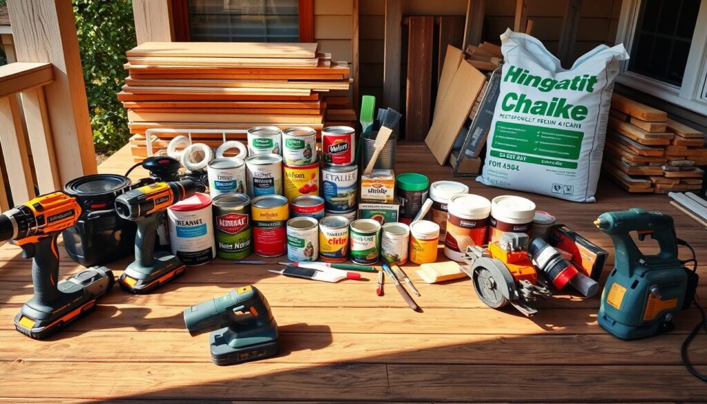porch renovation materials