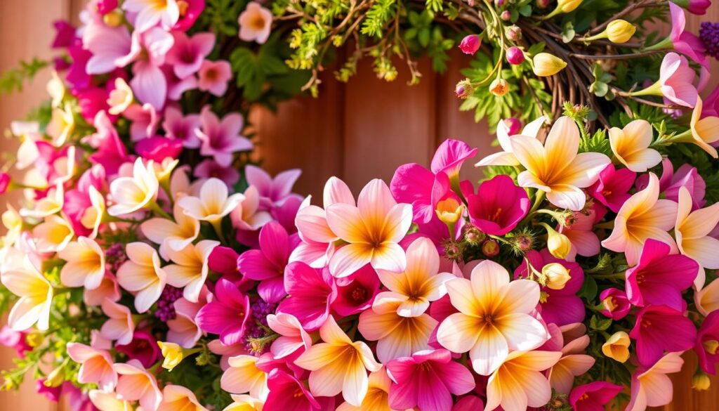 spring wreath colors
