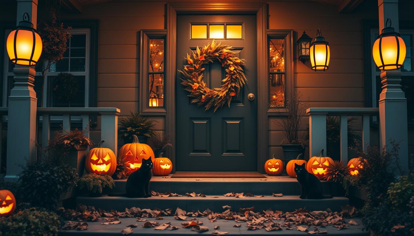 Cozy Halloween Porch Lighting Ideas
