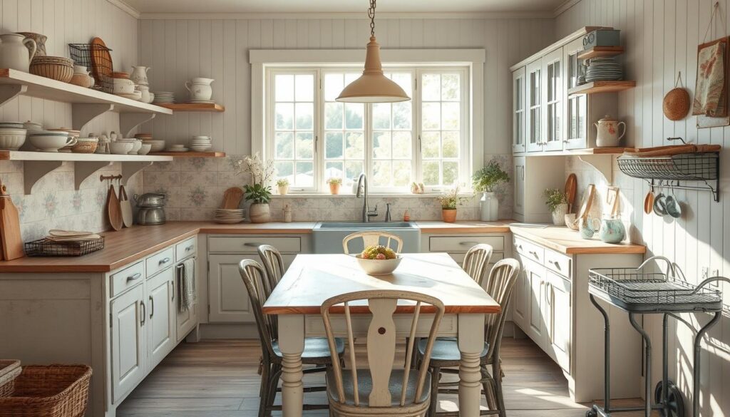 shabby chic kitchen decor