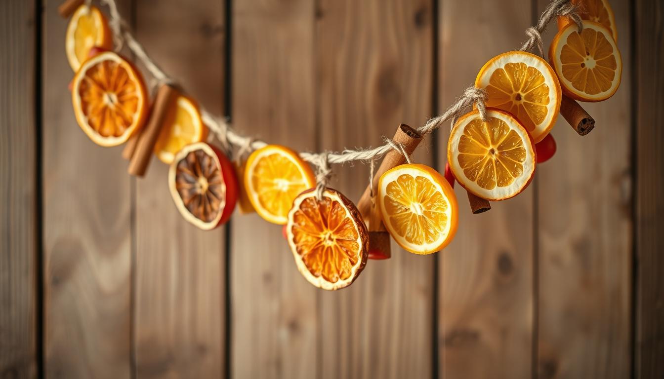 diy dried fruit garland