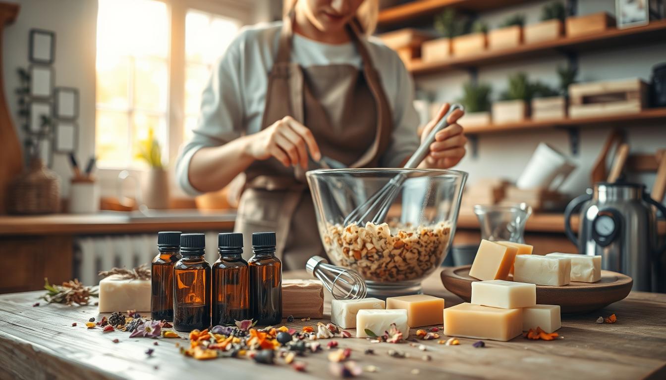 DIY Homemade Soap Bars With Essential Oils