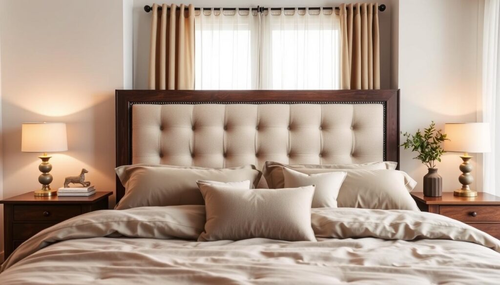 upholstered wood headboards