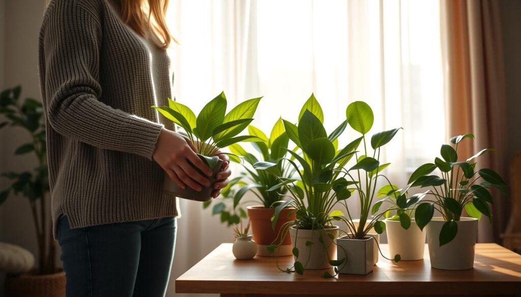 indoor plant maintenance in winter