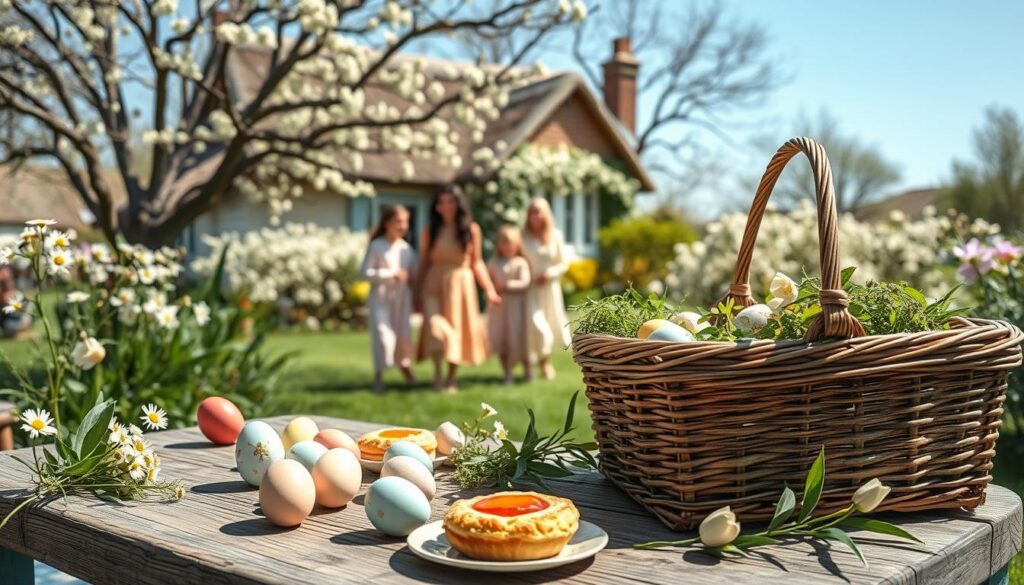 cottagecore easter celebration